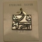 Vintage Sterling Silver Charm Wyoming Yellowstone Branco Devil's Tower Cheyenne