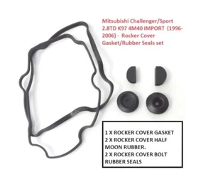 ROCKER COVER GASKET & RUBBER SEALS FOR MITSUBISHI CHALLENGER / SPORT 2.8TD 4M40 - Picture 1 of 1