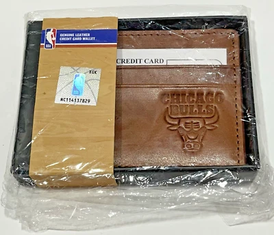NUEVA Cartera para Tarjeta de Crédito Rico NBA Chicago Bulls Cuero Repujado - Oficial NBA Foto 1 de 4