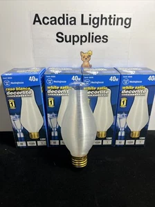 Westinghouse White Satin Glowescent 40w Light Bulb #03335. 4 Bulb Pack - Picture 1 of 5