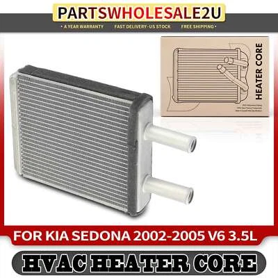 Nuevo núcleo calefactor HVAC delantero de aluminio para Kia Sedona 2002 2003 2004 2005 V6 3,5 L Foto 1 de 4