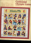 U.S. COMMEMORATIVE STAMP BLOCK-1996 Atlanta Centennial Olympic Games 32c stamps