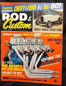 Vintage ROD & CUSTOM Magazine Apr 1969 Retro Ads Great Tutorials Custom Hotrods - Picture 1 of 18