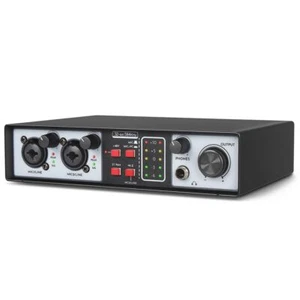 Interface Audio USB 2 Entrées 2 Sorties Kit Studio 32 Bits/384 KHz Enregistre... - Afbeelding 1 van 8