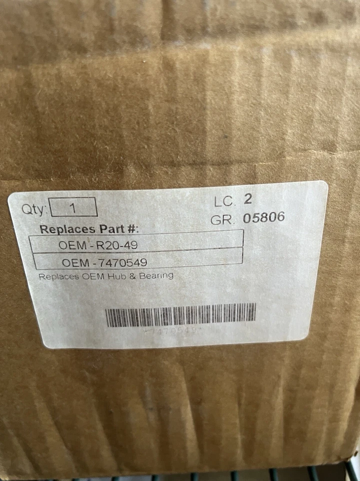 GENUINO CONJUNTO RUEDA TRASERA BUJE GM 7470549 Foto 1 de 1