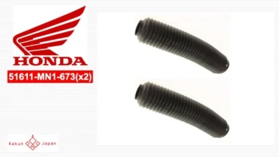HONDA OEM 51611-MN1-673(x2) FORK BOOTS 1997-2004 XR400R XR600R 1997-2008 XR650L - Image 1 of 4