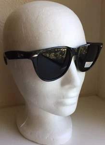 One Vintage Style Sunglasses Black Frame W/Black Lens UV Protection (M14)Unisex - Picture 1 of 8