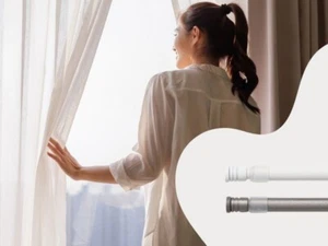 Adjustable Tension Rod - Perfect for Lightweight Voile Curtains - Easy Setup - Picture 1 of 57