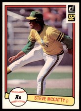 1982 Donruss Steve McCatty .  Oakland Athletics #35