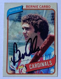 Bernie Carbo signiert Topps #268 1980 Karte St. Louis Cardinals Auto MLB RAD - Bild 1 von 8