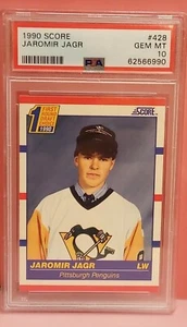 1990 Jaromir Jagr 1990 SCORE #428 RC PSA 10 novato - nueva gema de losa como nueva 10 - Pingüinos - Imagen 1 de 2