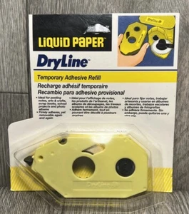 Liquid Paper DryLine Temporary Adhesive Refill Gillette Vintage 1993 See Details - Picture 1 of 11