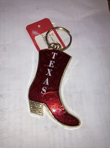 Vintage Keychain - Texas Red Boot - Picture 1 of 2
