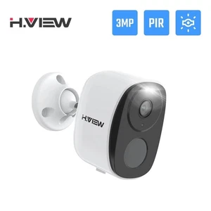 H.VIEW PIR Telecamera a Batteria Wireless da Esterno, 2K 3MP Telecamera di Sicurezza WiFi - Foto 1 di 10