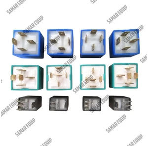 JCB PARTS - GREEN/ BLUE/ MICRO RELAYS 4 PCS EACH (716/30149 716/09500 716/09800) - Picture 1 of 2