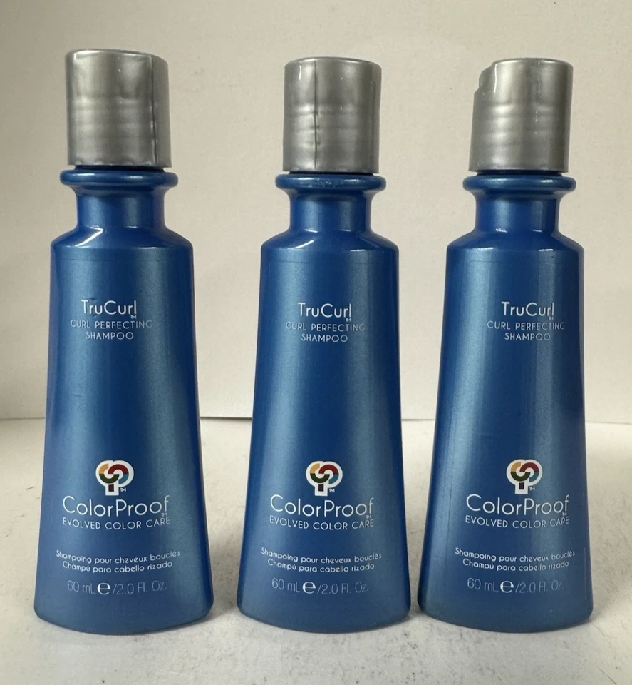 3 pack.   ColorProof Tru Curl Curl Perfecting Shampoo 2oz - Image 1 of 2