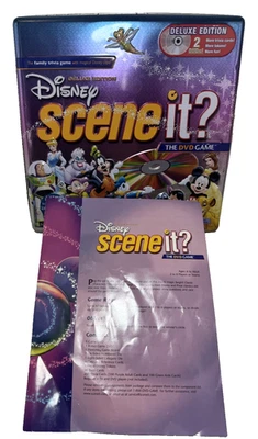 Disney Scene It? Juego de mesa de lujo REEMPLAZO pieza manual de instrucciones Foto 1 de 4