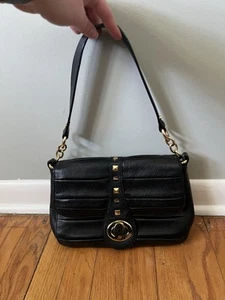BODHI Leather Shoulder Bag Chain Black Turn Lock - Picture 1 of 13