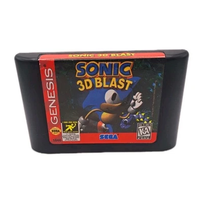 Cartucho de juego Sonic 3D Blast Sega Genesis 1996 vintage - probado funciona muy bien  Foto 1 de 4