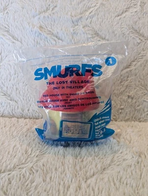 NOVO Smurfs Selados Vila Perdida Casa Vermelha Brinquedo Refeição Feliz McDonald's #1 - Imagem 1 de 2
