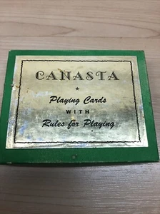 CANASTA Playing Cards W. P Co. Racine Wis USA Vintage w/ Box - Picture 1 of 5