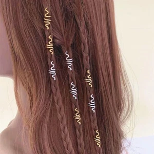9 Pcs Hair Braid Snake Dread Dreadlock Beads Adjustable Braids Cuff Clip Gift - Picture 1 of 5