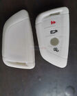For Bmw X1 X2 X3 X5 White 4 Button Silicone Skin Key Remote Cover Case Fob Case