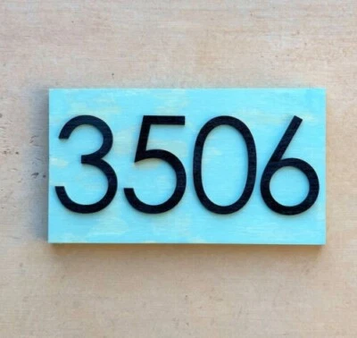 House Numbers, Address Numbers, Modern House Numbers, Personalized Wood Sign - Image 1 of 4