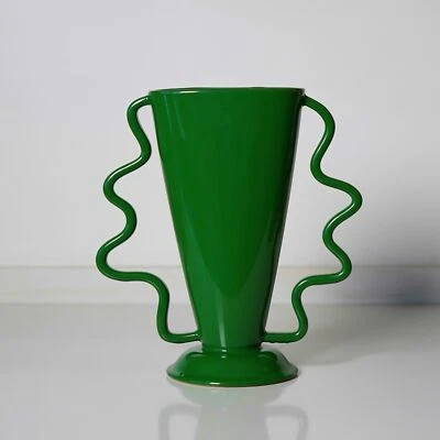 Зеленая вращающаяся ваза средневековый цветок сосуд гостиной вход персонализированный Si... - Изображение 1 из 4