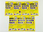 7 X UHU White tack strong hold re-usable white adhesive 50g packs free postage