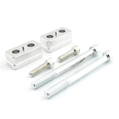 Kit de montaje elevador de manillar cromado para BMW R 1200 GS 2008-2013 hasta 20 mm 1 par Foto 1 de 4