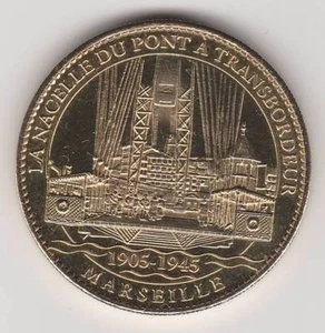 2010 COIN TOKEN MEDAILLE SOUVENIR A-B -- 13 000 NACELLE PONT A TRANSBORDEUR N°3 - Picture 1 of 2