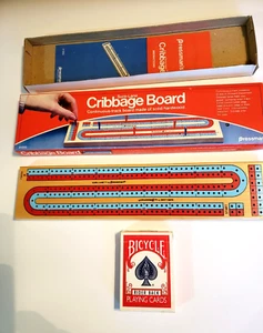 Cribbage Board (Pressman) 808 Riderback Bicycle Playing Cards - Picture 1 of 2