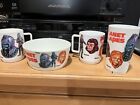 Ensemble bols en plastique vintage 1967 Planet of the Apes DEKA Galen Zaius Urko Mego