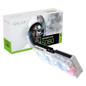 Galax GeForce RTX 5080 1-Click OC 16G Graphics Card - White (58NZN6MDBCWH) - Picture 1 of 4