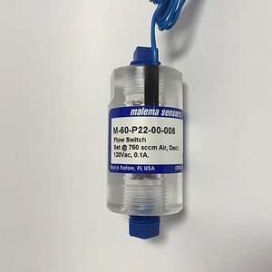 1pc Malema Flow Switch M-60 series 750sccm Air 120vac 24vdc - Picture 1 of 4