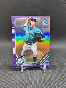 Logan Gilbert Mariners 2019 Bowman Chrome Prospects Purple #'d 11/250 #BCP-192 - Picture 1 of 2