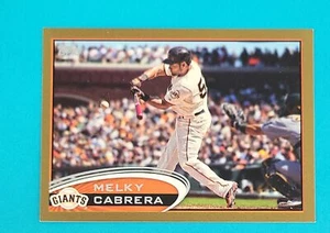 2012 Topps Update Gold /2012 SN #US189 Melky Cabrera SF Giants BASEBALL Card Y9 - Picture 1 of 2