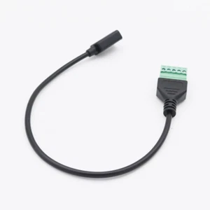 USB 3.1 Type-C Female to 5 Pin Screw Terminal Connector Shield Adapter Cable 1FT - Picture 1 of 10