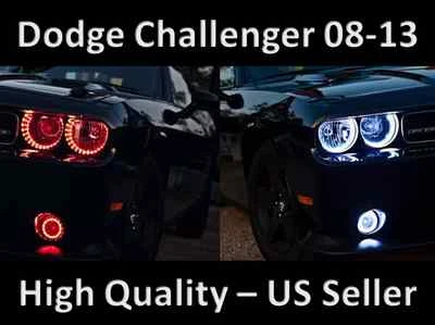 Kit de anillo de faros antiniebla Halo Demon Angel Eyes para Dodge Challenger 2008-2013 Foto 1 de 4