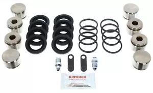 FOR MINI HATCHBACK JCW 2007-13 FRONT Brake Caliper Rebuild Repair Kit +Pistons - Picture 1 of 3