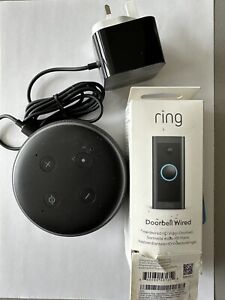 Ring Wired Doorbell With Amazon Dot