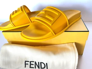 Sandalias Fendi FF de goma para hombre 11/12D EE. UU. - Imagen 1 de 14