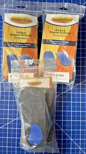 3 Pair Happy Feet 3/4 Arch Support Shoe Insoles Small Men 5-6 1/2 Women 7 1/2-8 - Picture 1 of 2