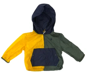 Polo Ralph Lauren Boy's Color-Blocked Windbreaker Hooded Jacket Size 2/2T - Picture 1 of 2