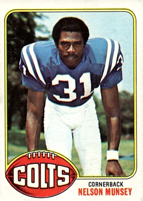 1976 Topps - #153 Nelson Munsey (RC) Baltimore Colts - Image 1 of 2