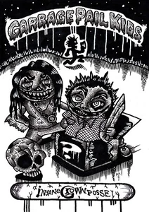 garbage pail kids art 8 x 12 inch inks on fine art paper, insane clown posse - Picture 1 of 1