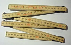 SOLA® Gliedermassstab, Zollstock, H1/6, 1 Meter aus Holz, NEU - Bild 1 von 2