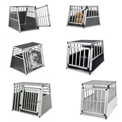 Aluminium Transportbox Hundetransportbox Hunde Autotransportbox Katzen Reise Box - Bild 1 von 4