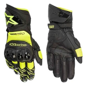 Alpinestars® - GP Pro R3 Gloves Size Large USA Black - Hi Viz Yellow - Picture 1 of 3